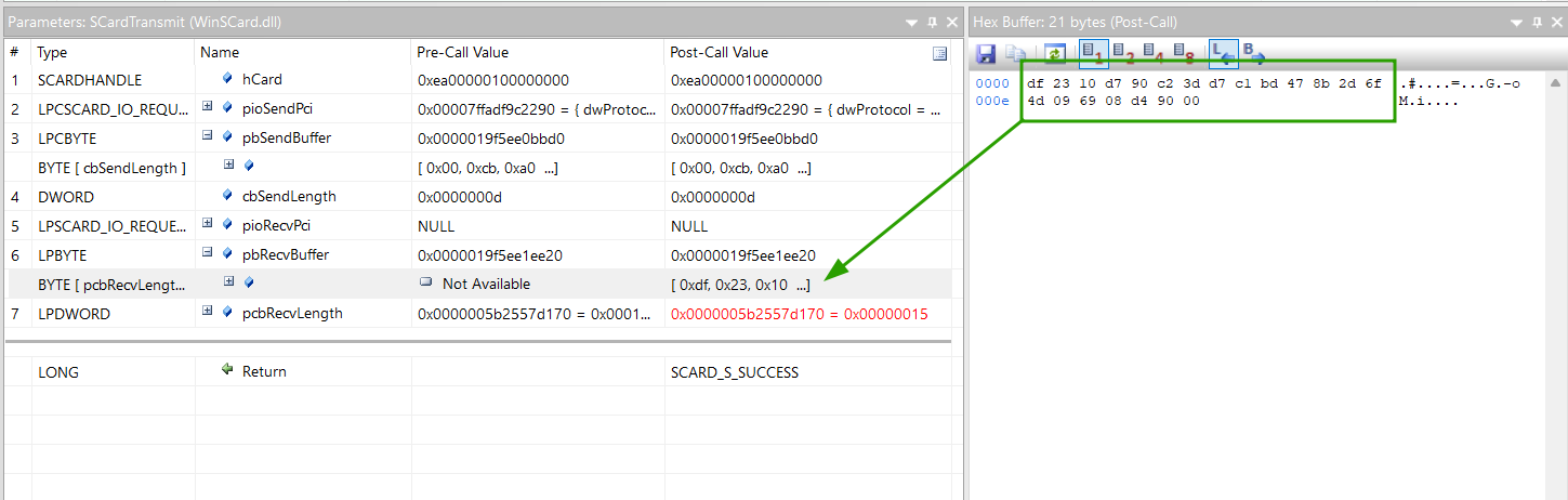 SCardTransmit with buffer